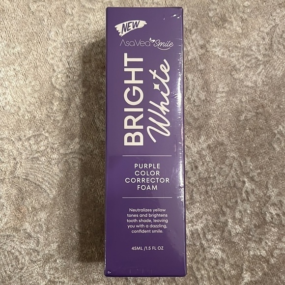 Brand New Bright White Bundle Purple Color Correcting Foam & Whitening Strips - Picture 2 of 16
